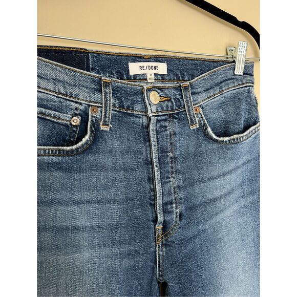 RE/DONE 90s High Rise Ankle Crop in Mid 70s Wash - Picture 6 of 6